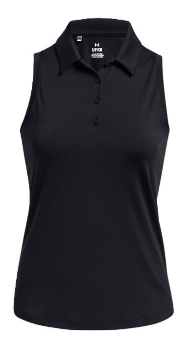 Under Armour Playoff Sleeveless damskie polo, czarno/szare