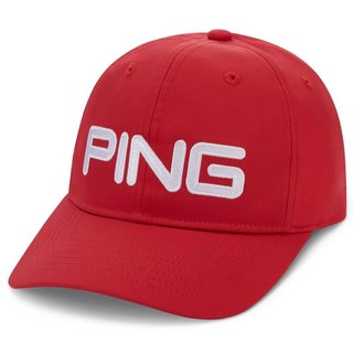 Ping Unstructured męska czapka z daszkiem, czerwona