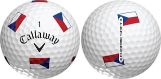 Callaway Chrome Soft Truvis Czech Flag piłki golfowe, LIMITOWANA EDYCJA