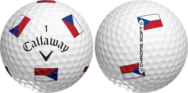 Callaway Chrome Soft Truvis Czech Flag piłki golfowe, LIMITOWANA EDYCJA