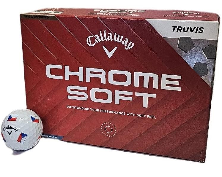 Callaway Chrome Soft Truvis Czech Flag piłki golfowe, LIMITOWANA EDYCJA
