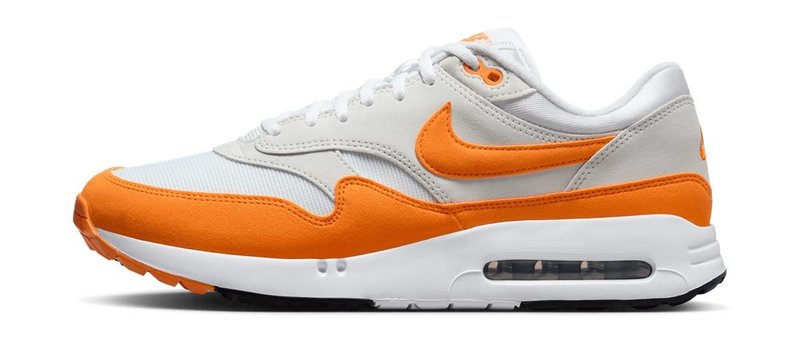 Nike AIR MAX 1 '86 OG G męskie buty golfowe, biało/pomarańczowe