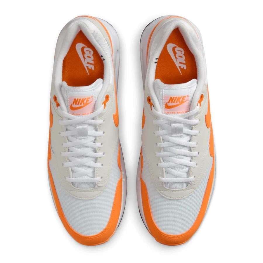 Nike AIR MAX 1 '86 OG G męskie buty golfowe, biało/pomarańczowe