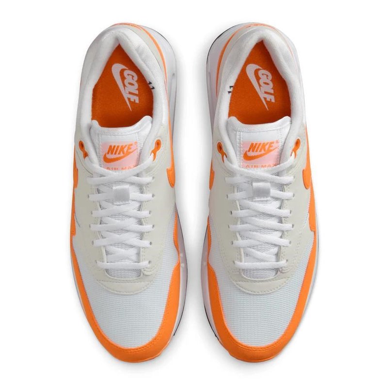 Nike AIR MAX 1 '86 OG G męskie buty golfowe, biało/pomarańczowe