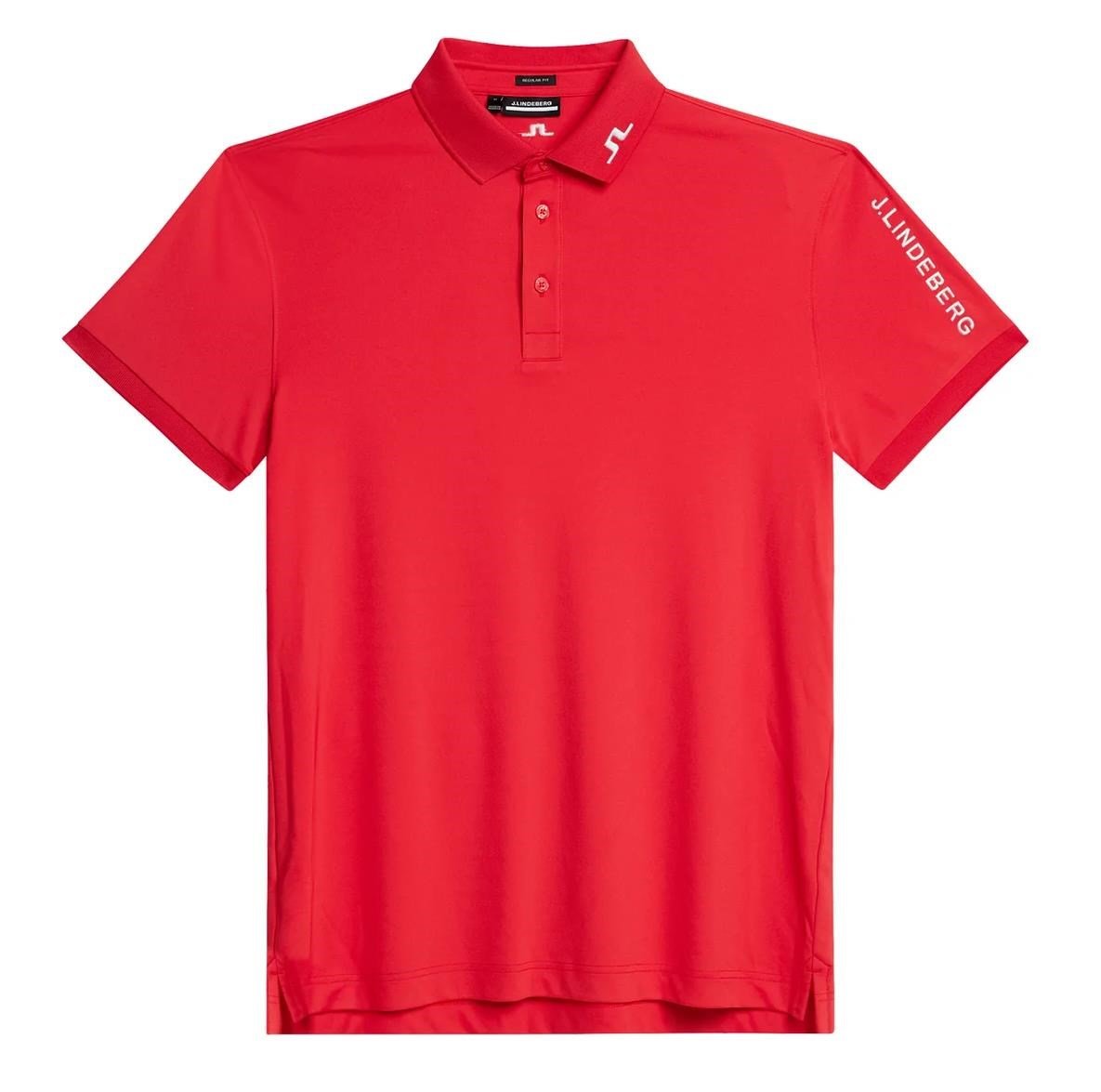 J.Lindeberg Tour Tech Regular Fit męskie polo, czerwone