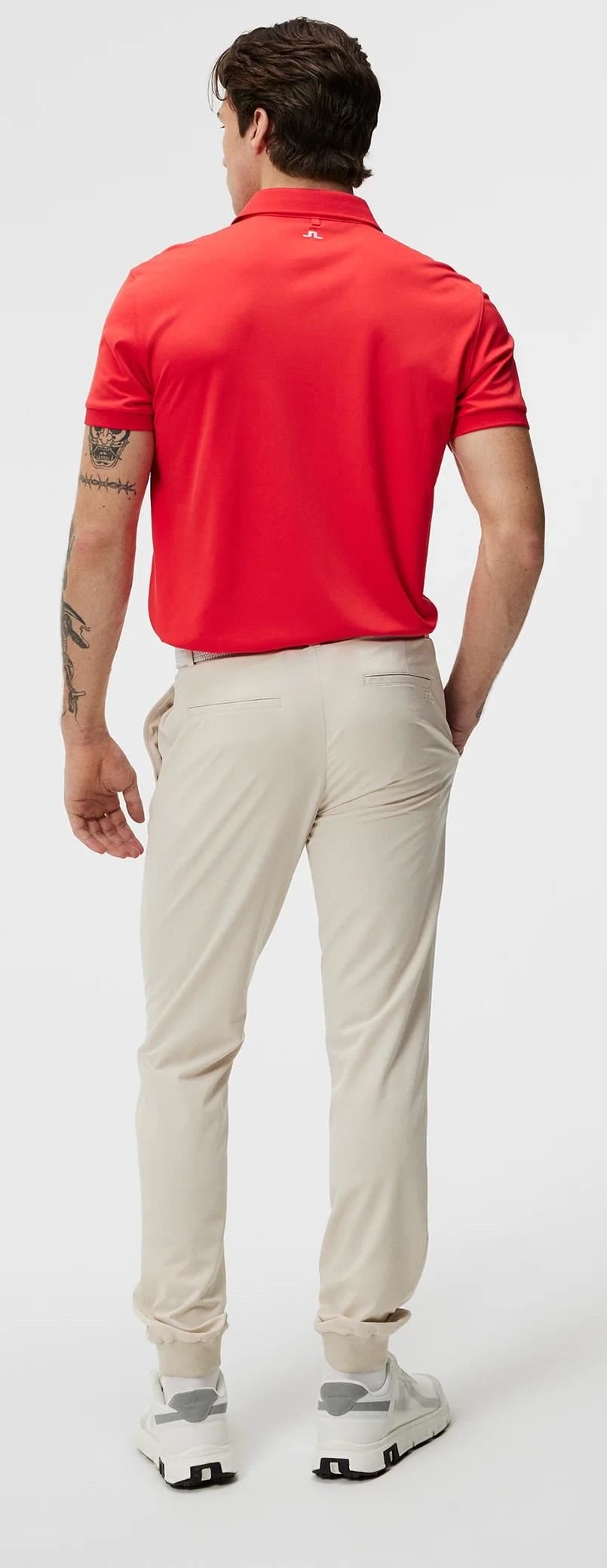 J.Lindeberg Tour Tech Regular Fit męskie polo, czerwone