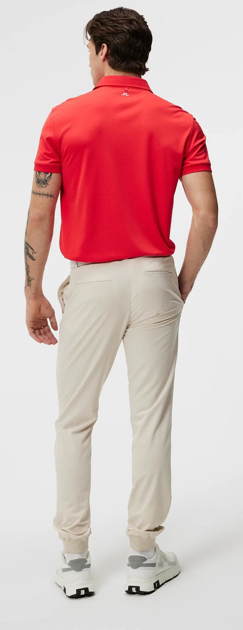 J.Lindeberg Tour Tech Regular Fit męskie polo, czerwone