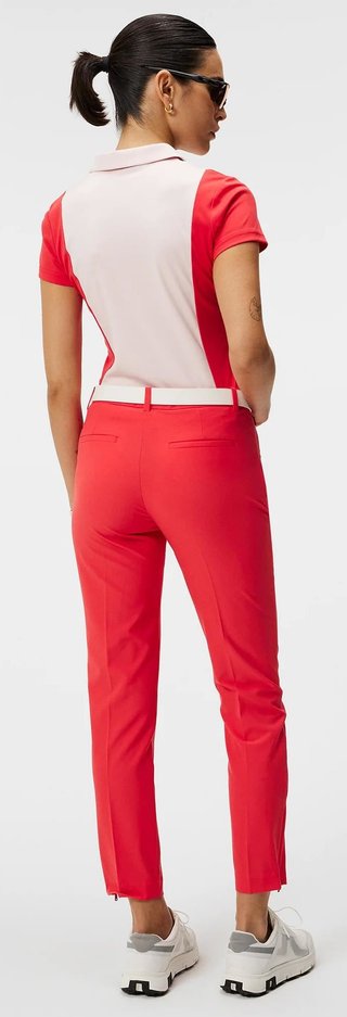 J.Lindeberg Tilly damskie polo, rose quartz