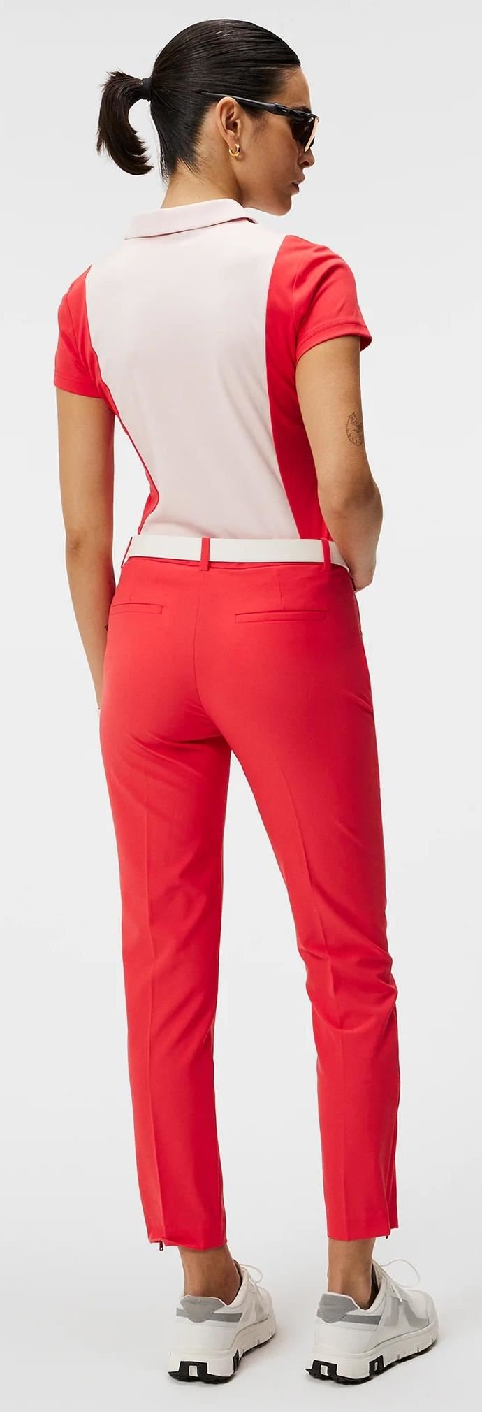 J.Lindeberg Tilly damskie polo, rose quartz