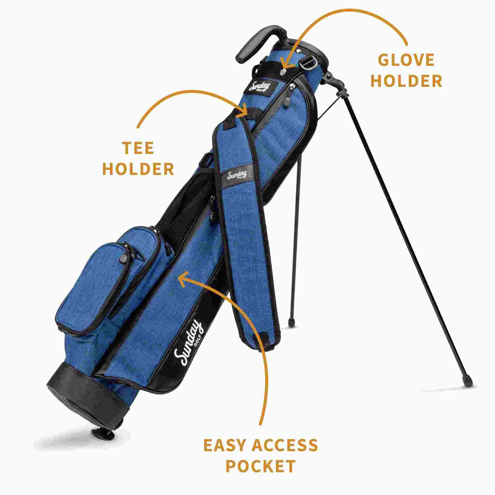 Sunday Golf Loma pencil bag, niebieski