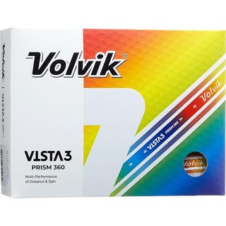 Volvik Vista 3 Prism 360 piłki golfowe, białe