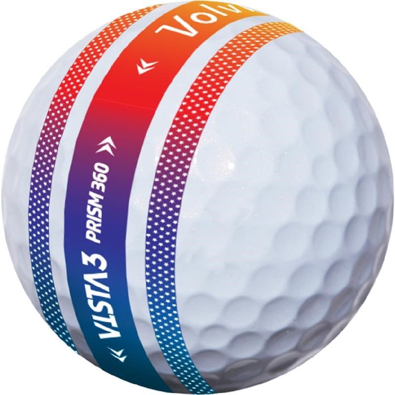Volvik Vista 3 Prism 360 piłki golfowe, białe