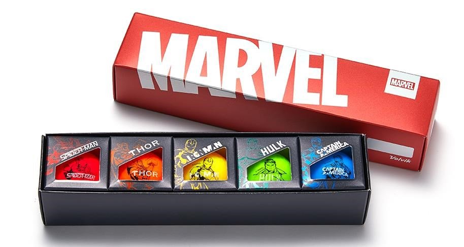 Volvik VIVID MARVEL Characters piłki golfowe, 5szt.