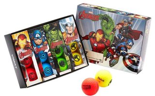 Volvik POWER SOFT MARVEL The Avengers piłki golfowe, miks kolorów