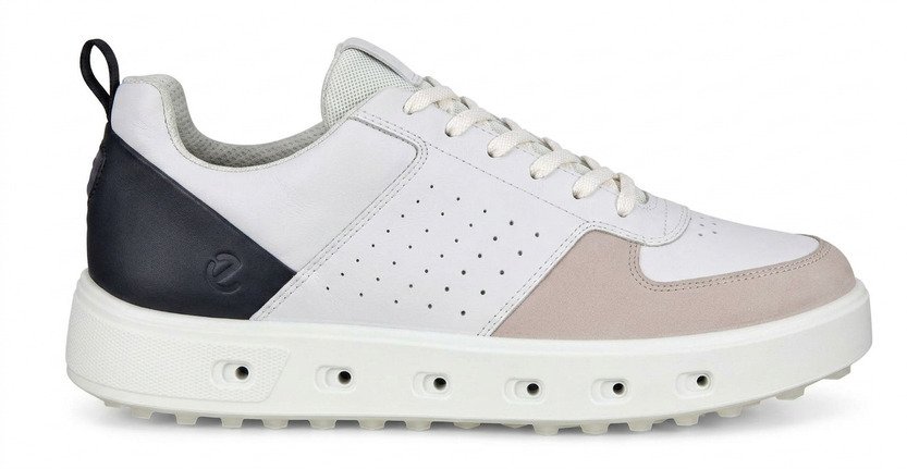 Ecco Street 720 męskie buty golfowe, white/black/gravel