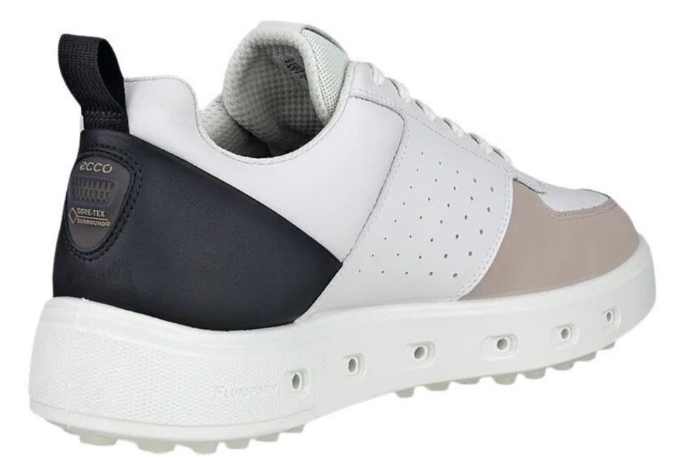 Ecco Street 720 męskie buty golfowe, white/black/gravel