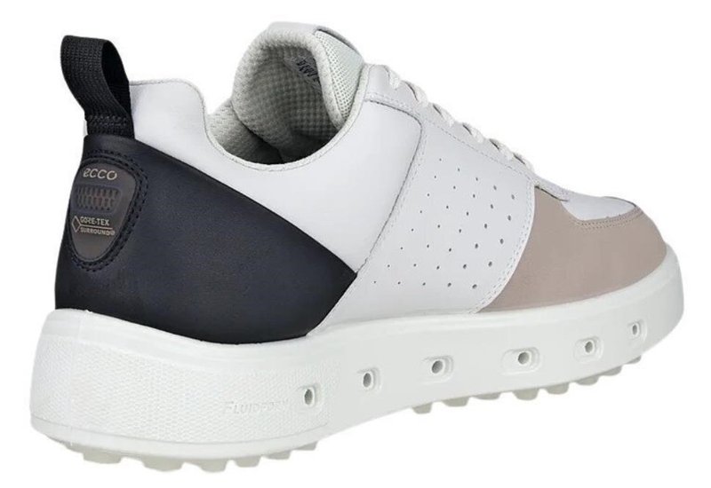 Ecco Street 720 męskie buty golfowe, white/black/gravel