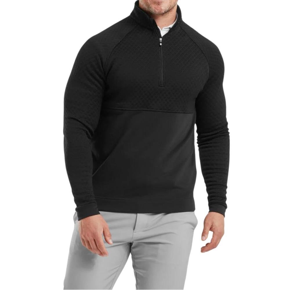 FootJoy Jacquard Thermal Chill-Out męska bluza, czarna