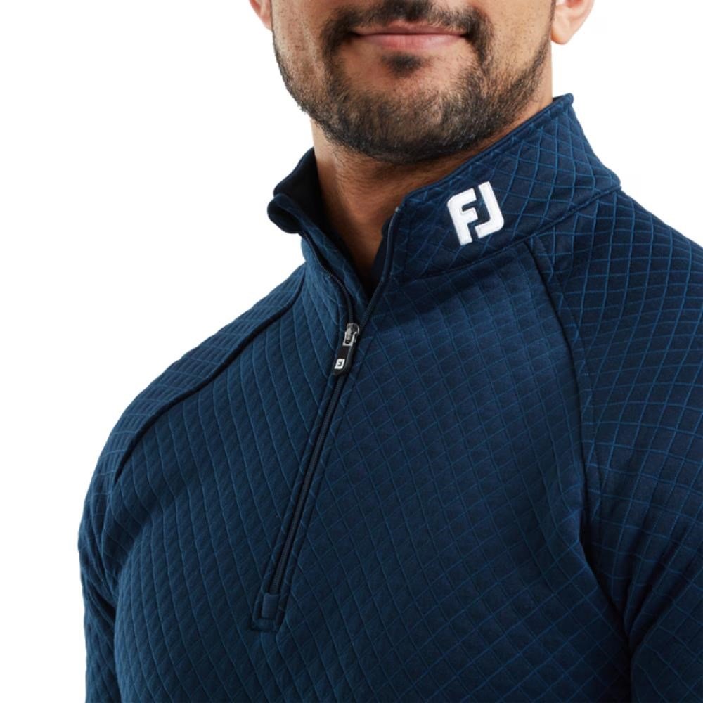 FootJoy Jacquard Thermal Chill-Out męska bluza, granatowa