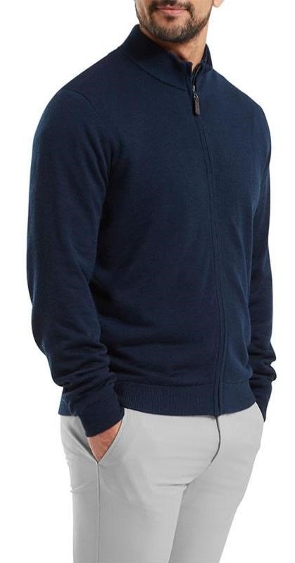 FootJoy Full-Zip Lined męski sweter, granatowy
