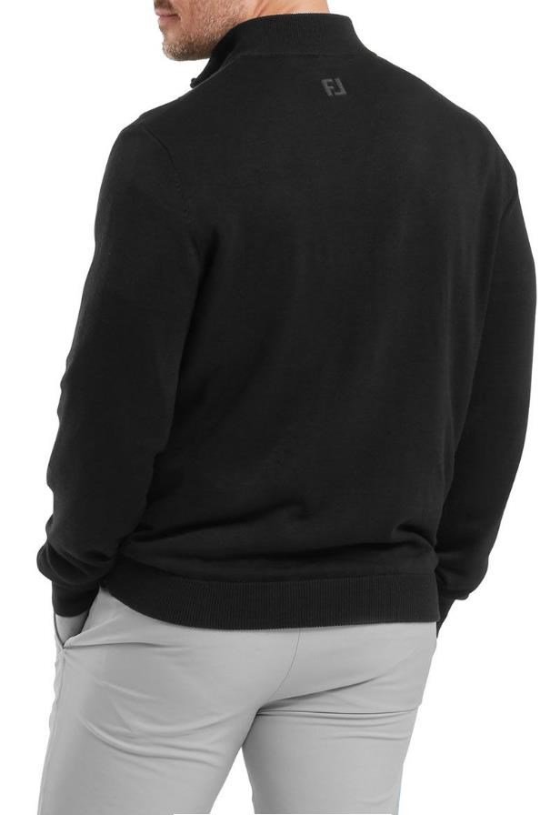 FootJoy Drirelease Full-Zip Midlayer męski sweter, czarny