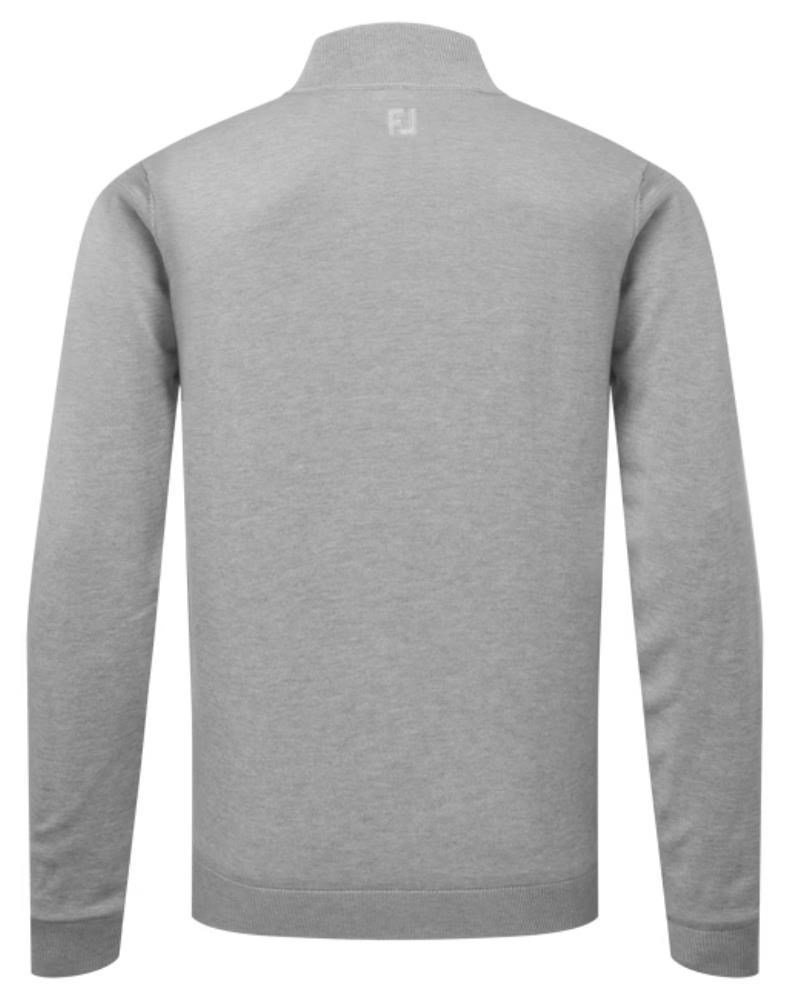FootJoy Drirelease Full-Zip Lined męski sweter, szary
