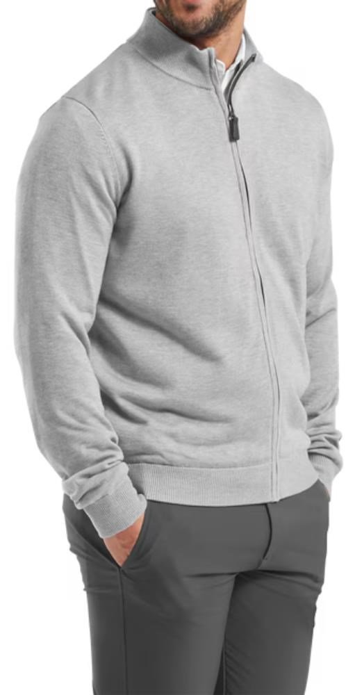 FootJoy Drirelease Full-Zip Lined męski sweter, szary