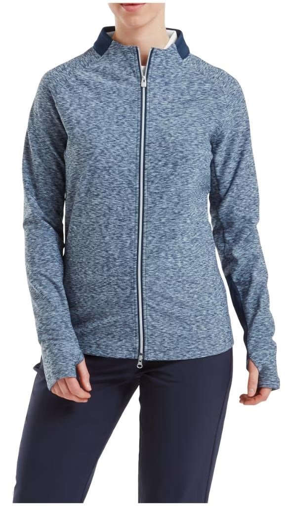 Footjoy Full-Zip Space Dye Thermal Midlayer damska bluza, navy
