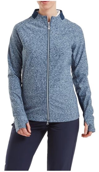 Footjoy Full-Zip Space Dye Thermal Midlayer damska bluza, navy