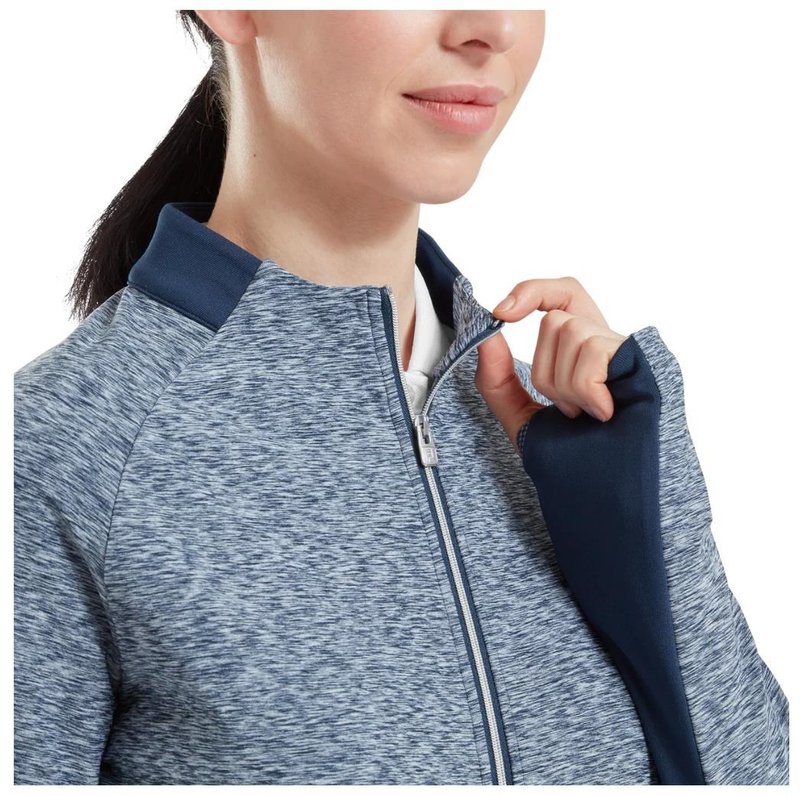 Footjoy Full-Zip Space Dye Thermal Midlayer damska bluza, navy