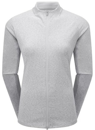 Footjoy Full-Zip Space Dye Thermal Midlayer damska bluza, szara