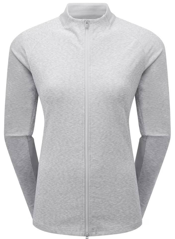 Footjoy Full-Zip Space Dye Thermal Midlayer damska bluza, szara