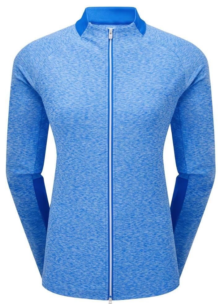 Footjoy Full-Zip Space Dye Thermal Midlayer damska bluza, blue/aqua