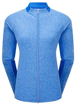 Footjoy Full-Zip Space Dye Thermal Midlayer damska bluza, blue/aqua