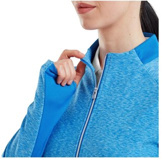 Footjoy Full-Zip Space Dye Thermal Midlayer damska bluza, blue/aqua
