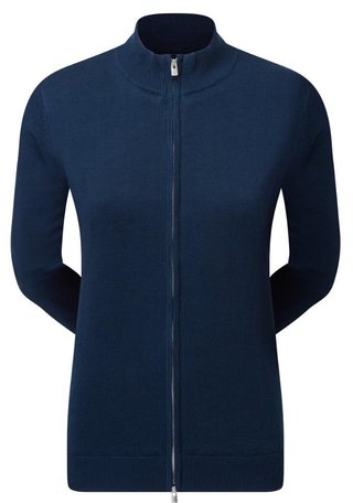 FootJoy Drirelease Full-Zip Lined damski sweter, navy