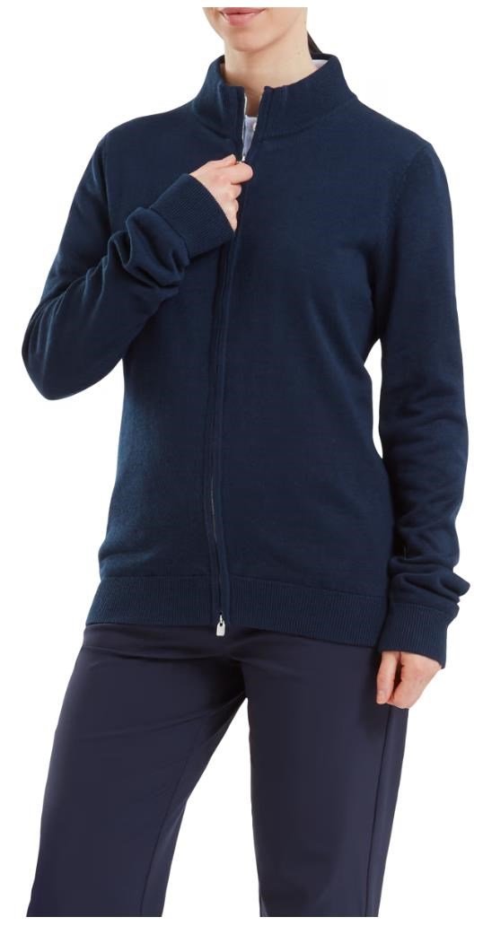 FootJoy Drirelease Full-Zip Lined damski sweter, navy