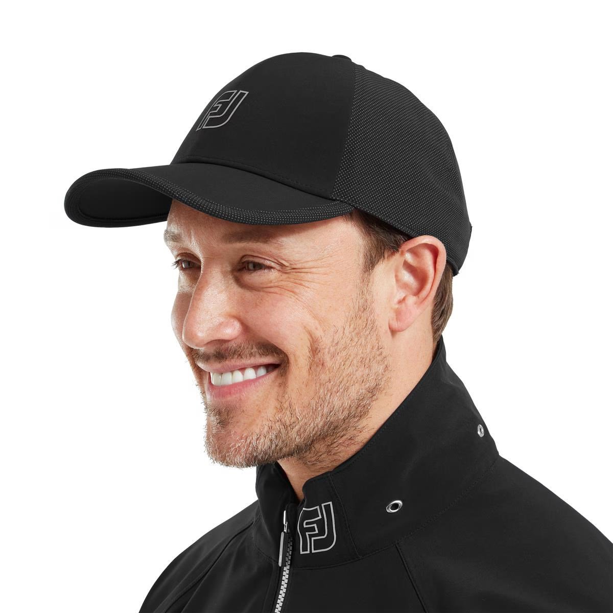 FootJoy HydroSeries Rain męska czapka z daszkiem, czarna