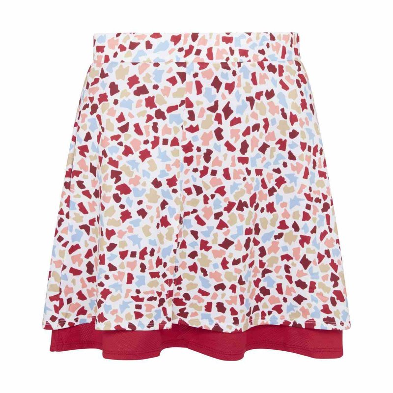 Callaway 17" Mosaic Print Flounce spódnica golfowa, brilliant white