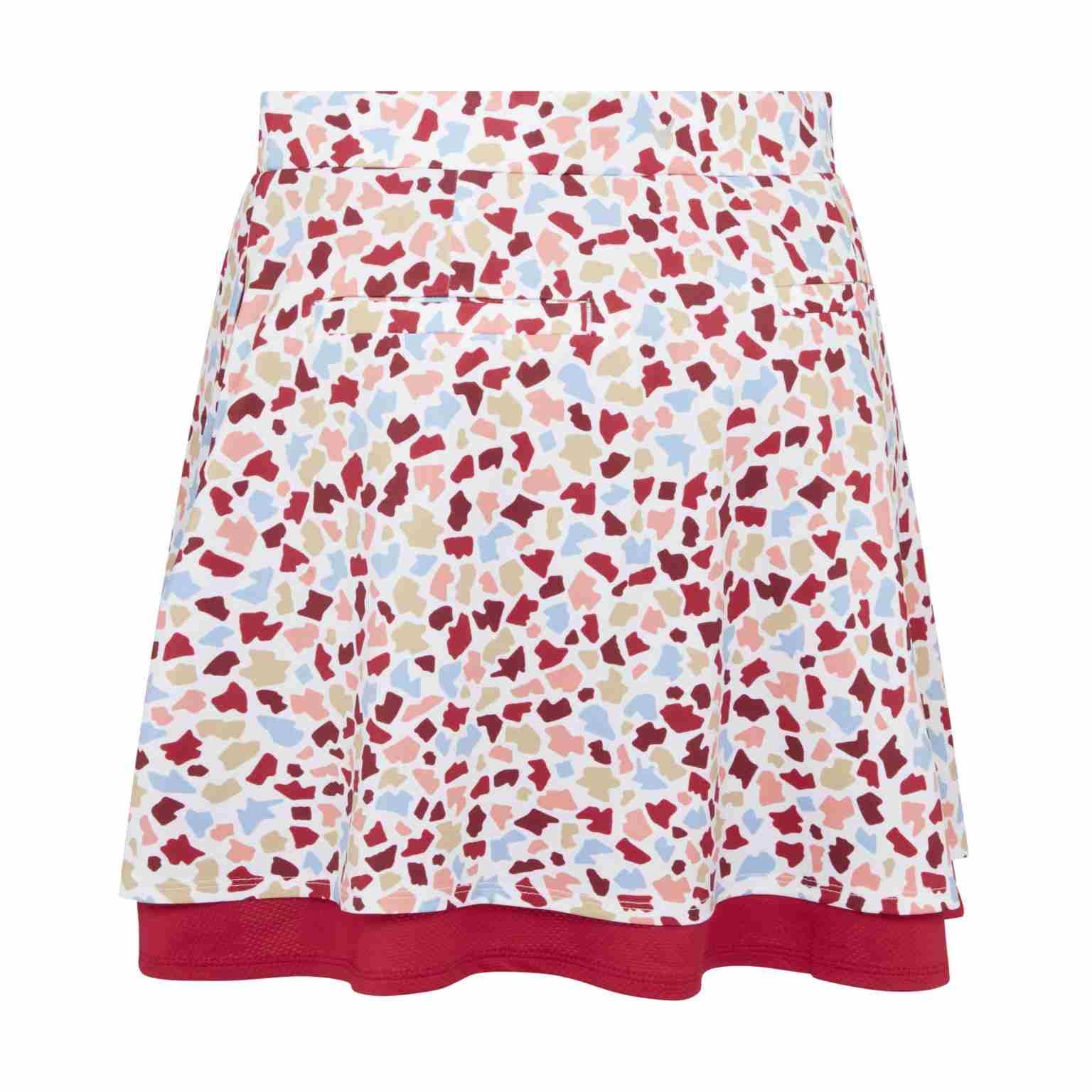 Callaway 17" Mosaic Print Flounce spódnica golfowa, brilliant white