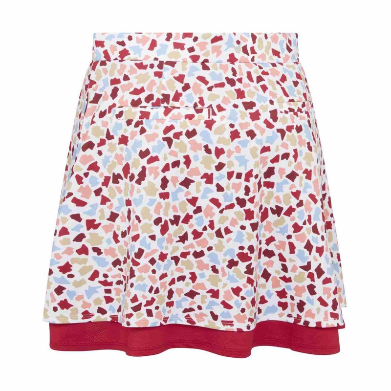 Callaway 17" Mosaic Print Flounce spódnica golfowa, brilliant white