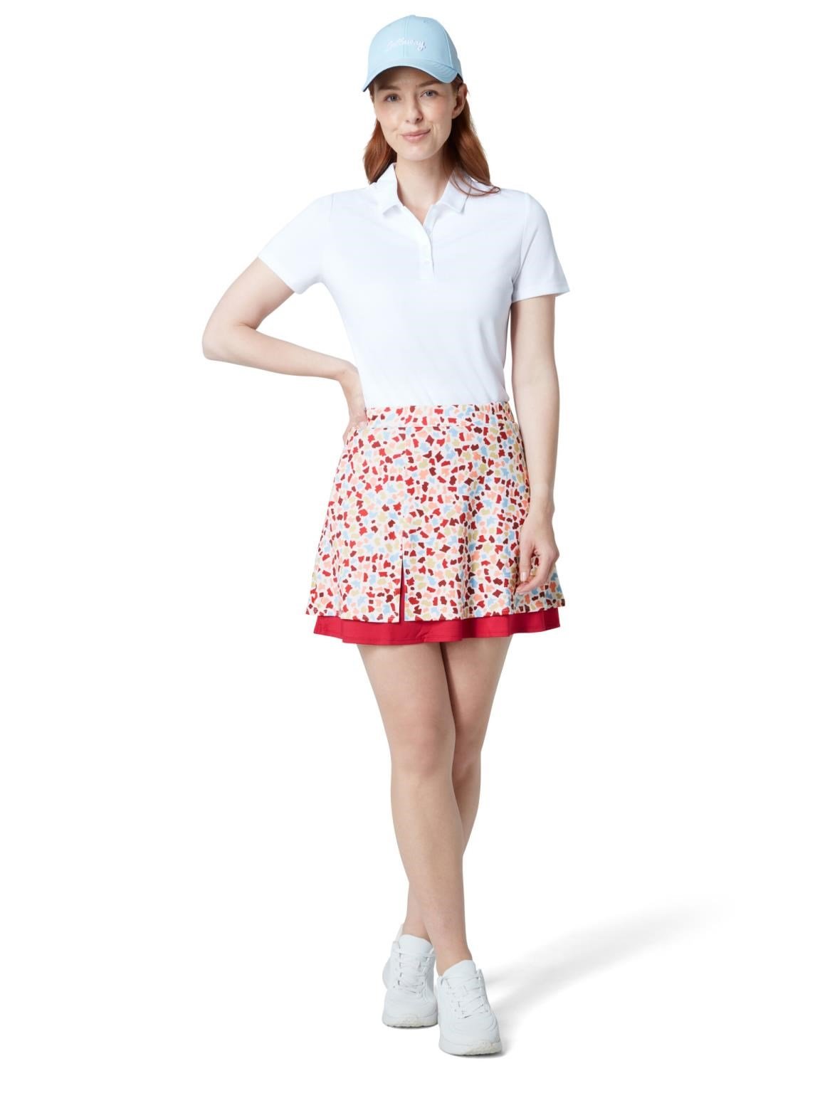 Callaway 17" Mosaic Print Flounce spódnica golfowa, brilliant white