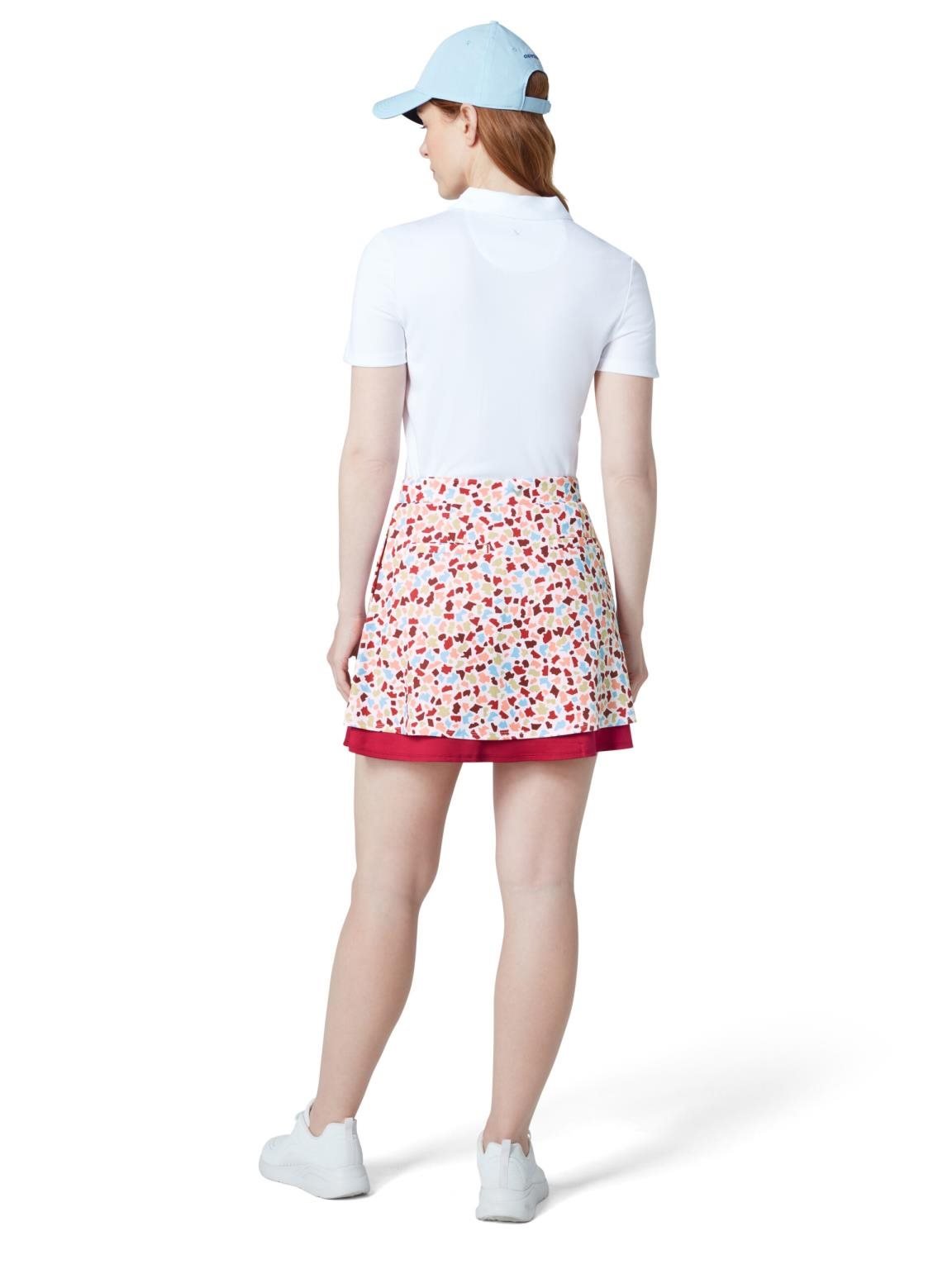 Callaway 17" Mosaic Print Flounce spódnica golfowa, brilliant white