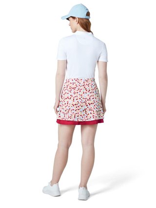 Callaway 17" Mosaic Print Flounce spódnica golfowa, brilliant white