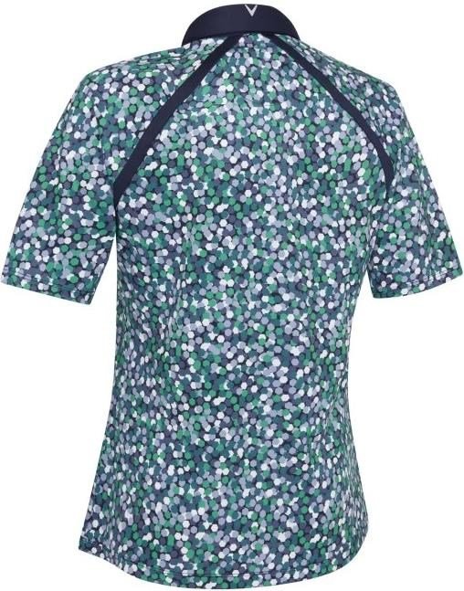 Callaway Hexagon Geo Raglan damskie polo, granatowe (peacoat)