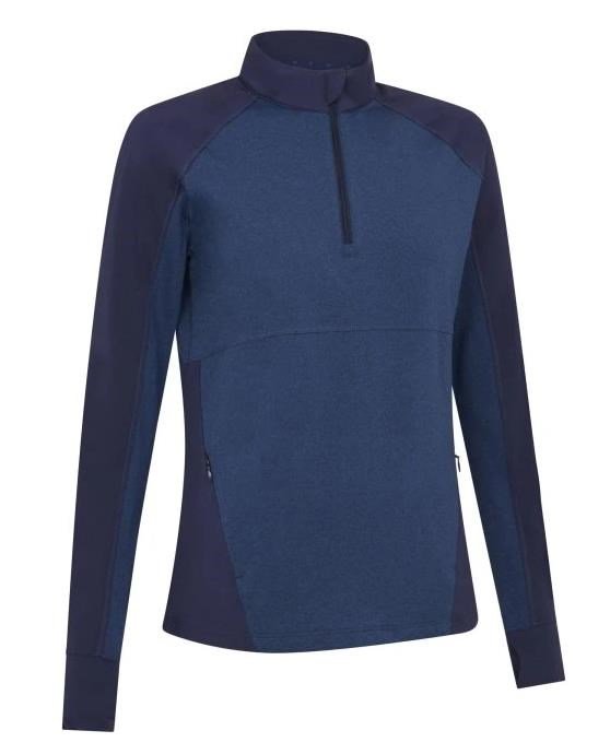 Callaway Lightweight Heathered damska bluza, granatowa