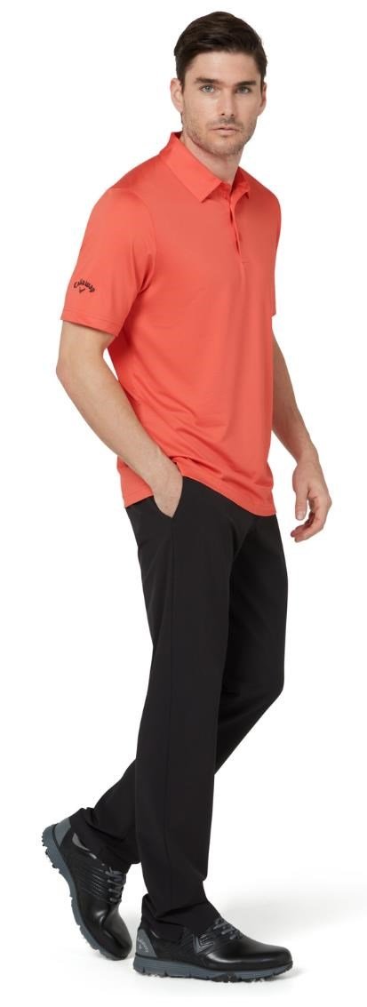 Callaway Swing Tech Solid męskie polo, spiced coral