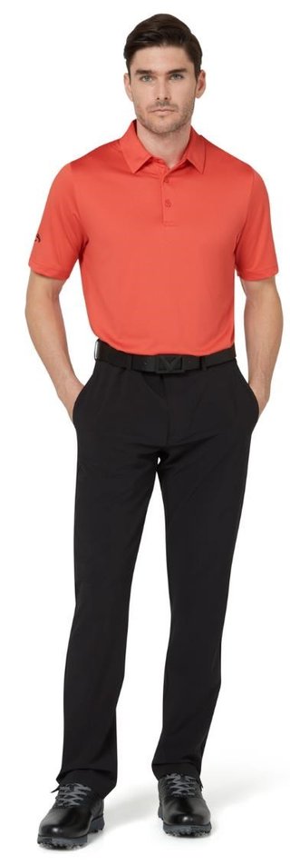 Callaway Swing Tech Solid męskie polo, spiced coral