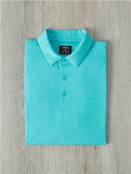 Callaway Premium Heathered męskie polo, ceramic heather