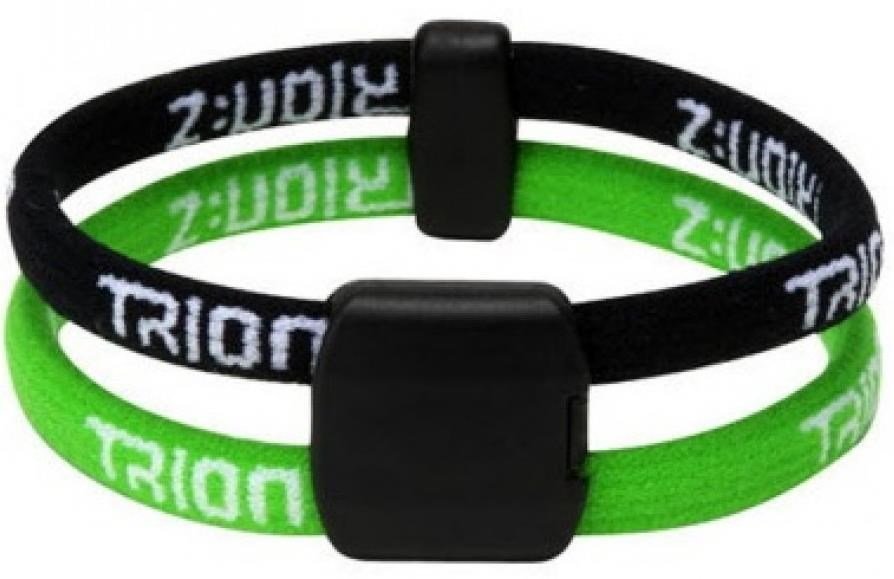 Trion:Z Dual Loop magnetic ionic bracelet, black/green